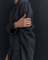 Amassado Gold Plated Ring