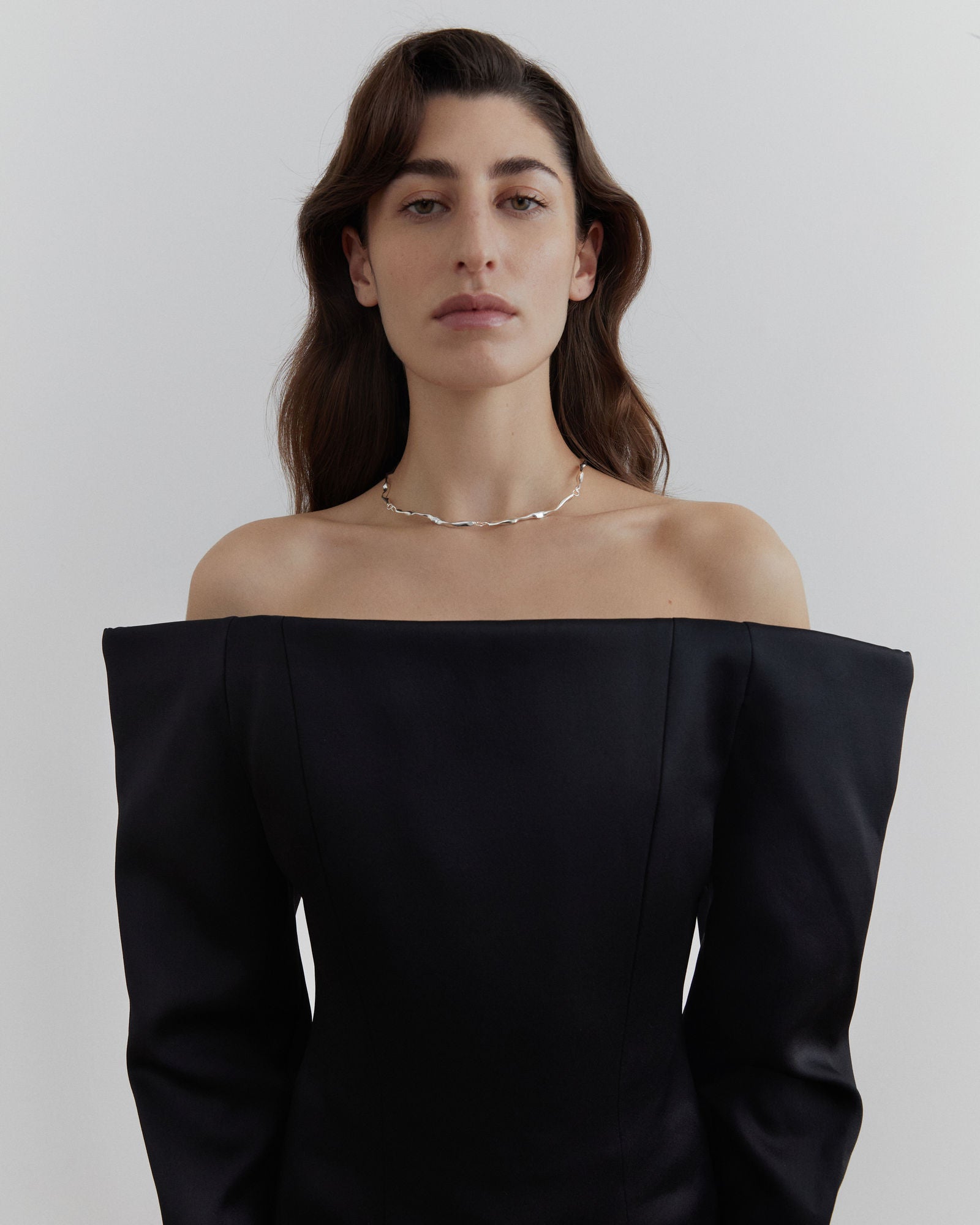 Trama Silver Choker Necklace