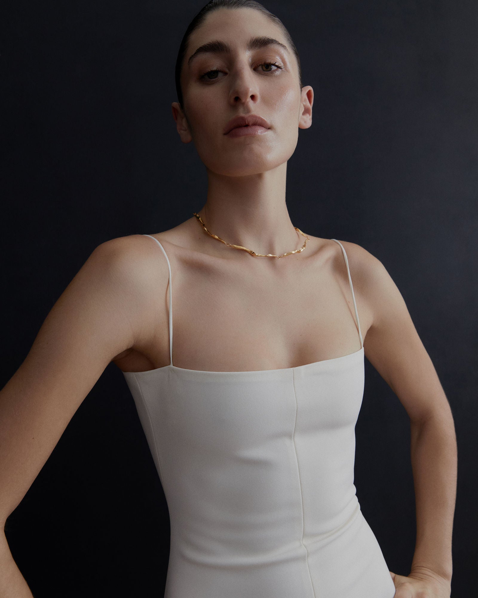 Trama Gold Plated Choker Necklace