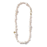 Elysia Cascade 14k Gold Necklace w. Pearls