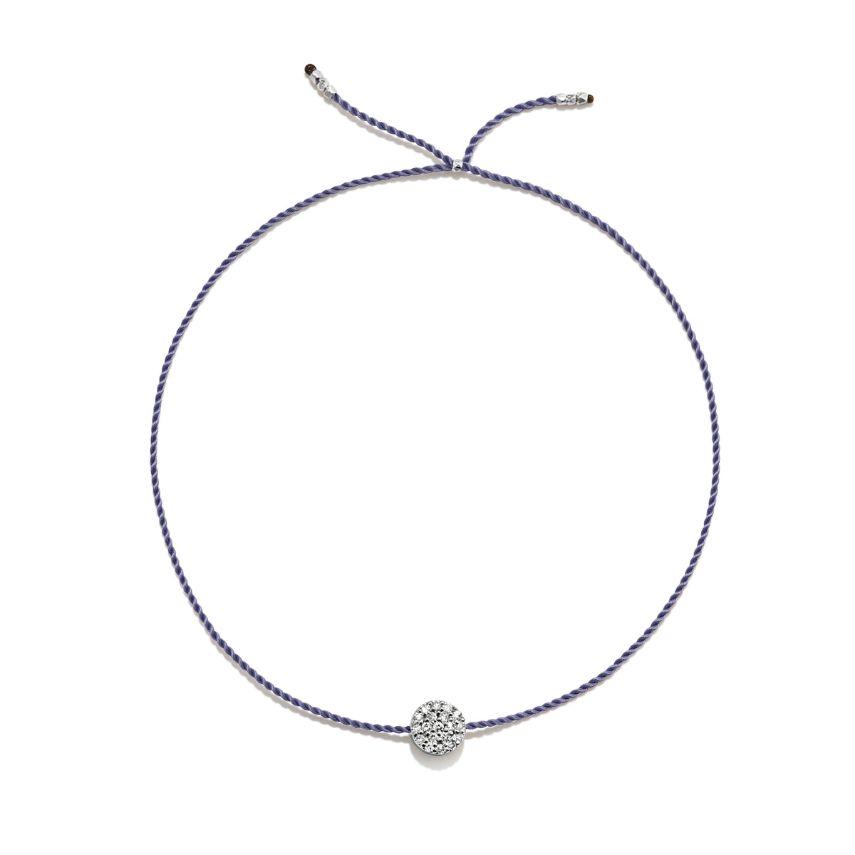 Winziges Silberarmband w. Diamantscheibe
