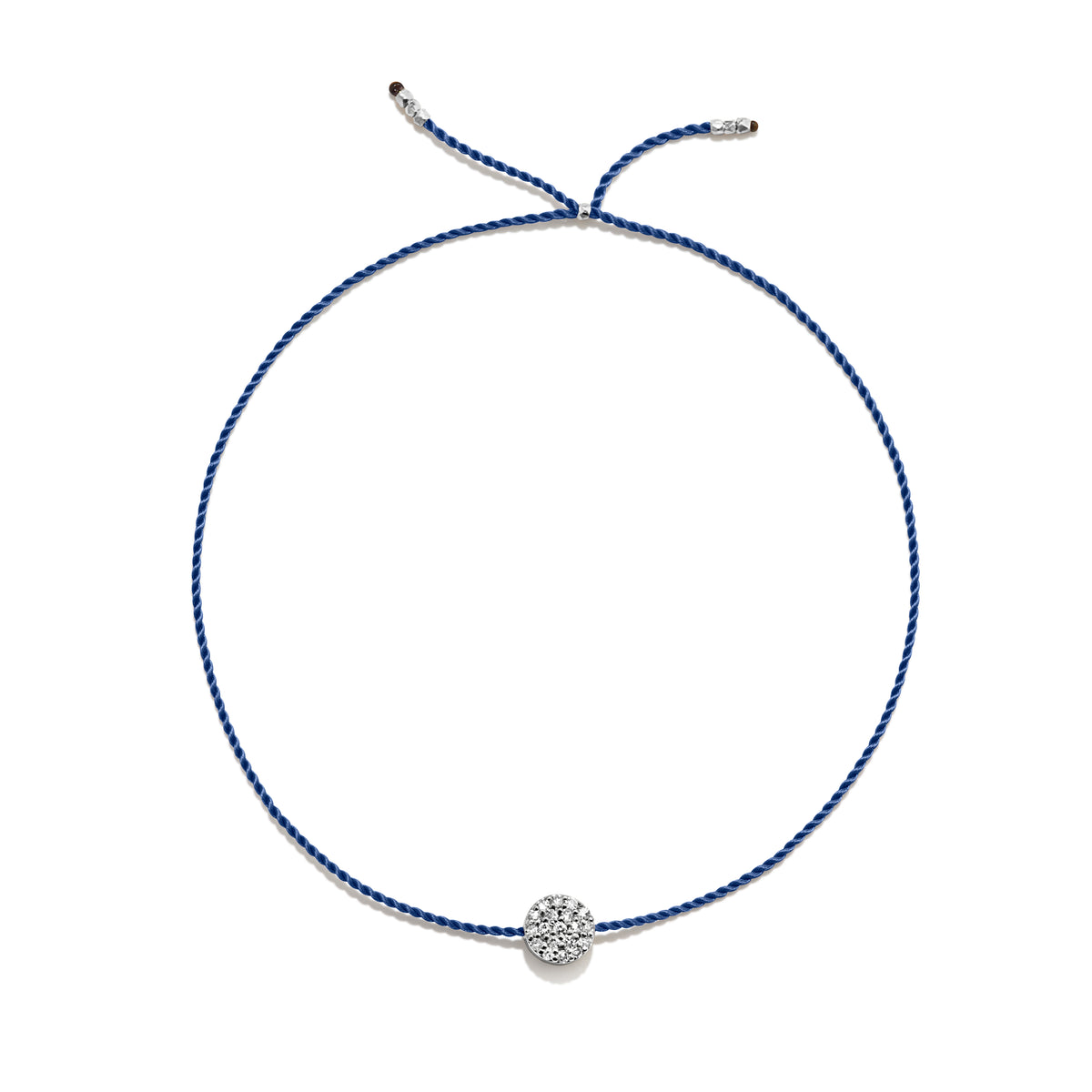 Winziges Silberarmband w. Diamantscheibe