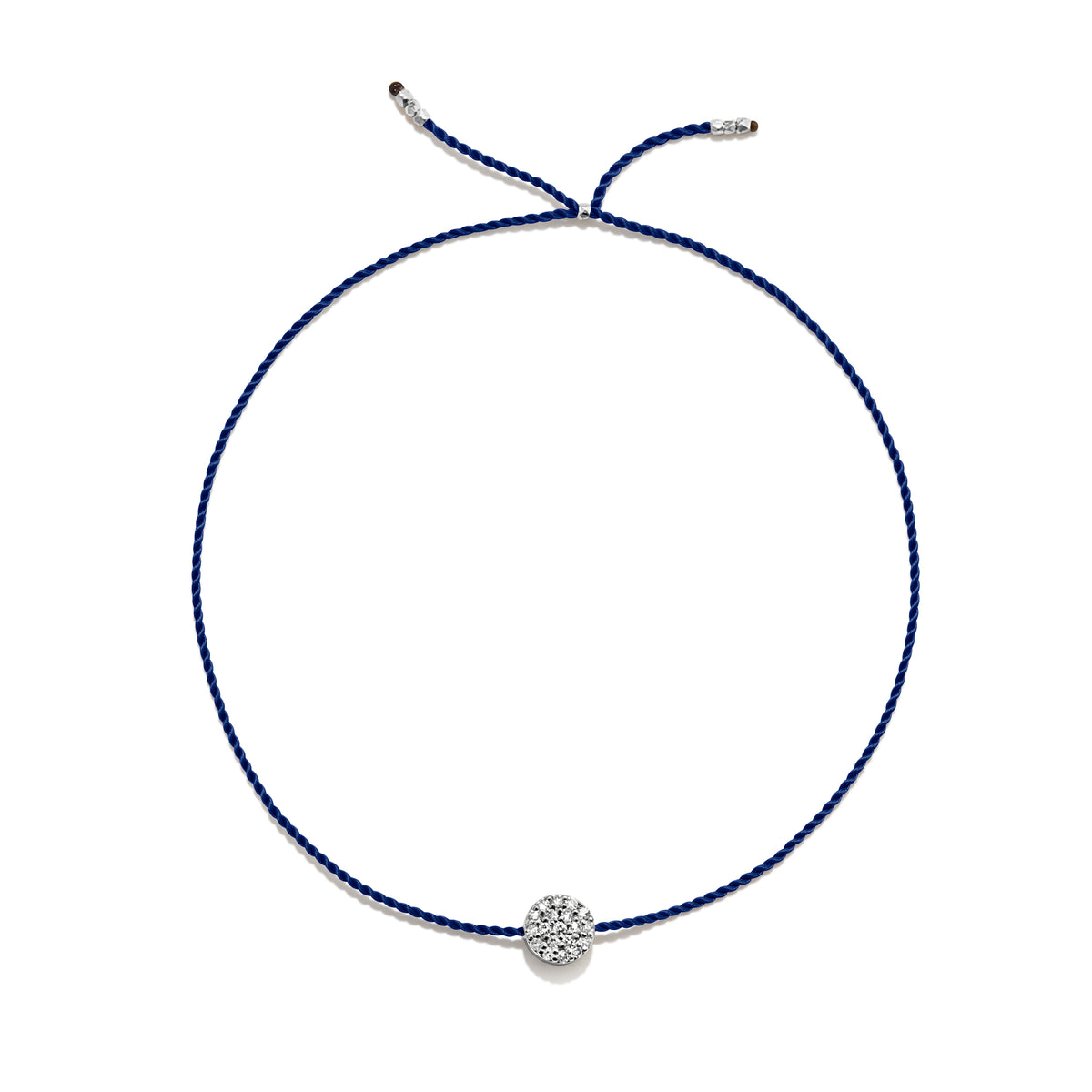Winziges Silberarmband w. Diamantscheibe