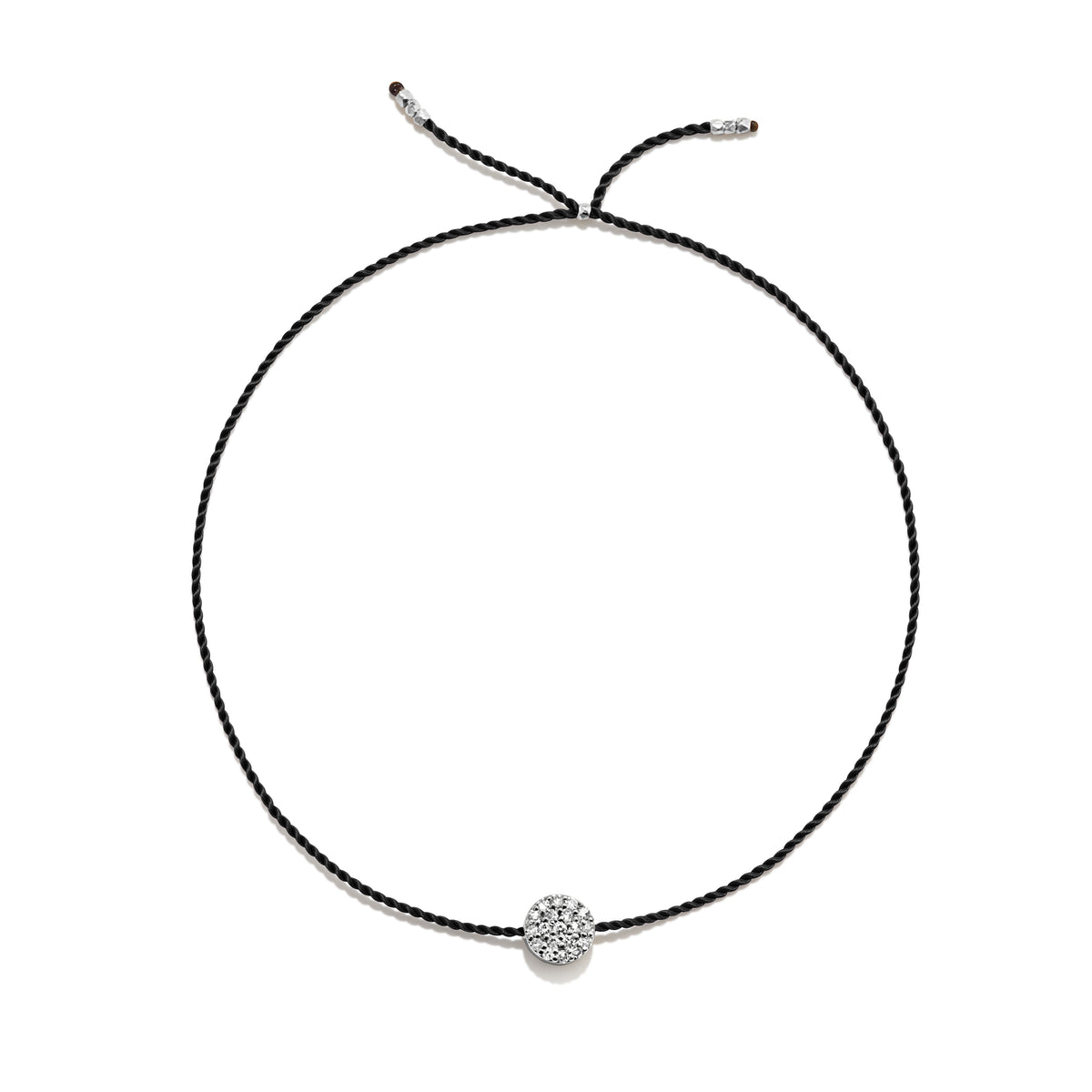 Winziges Silberarmband w. Diamantscheibe