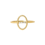 Celestial Bar 18K Guld Ring m. Diamanter