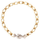 Chiara Gold Plated Necklace w. Zirconia