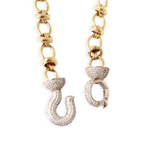 Chiara Gold Plated Necklace w. Zirconia