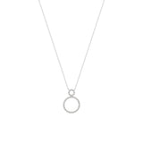 Alexa Fine Jewelry | Circle 18K Whitegold Necklace w. Diamonds