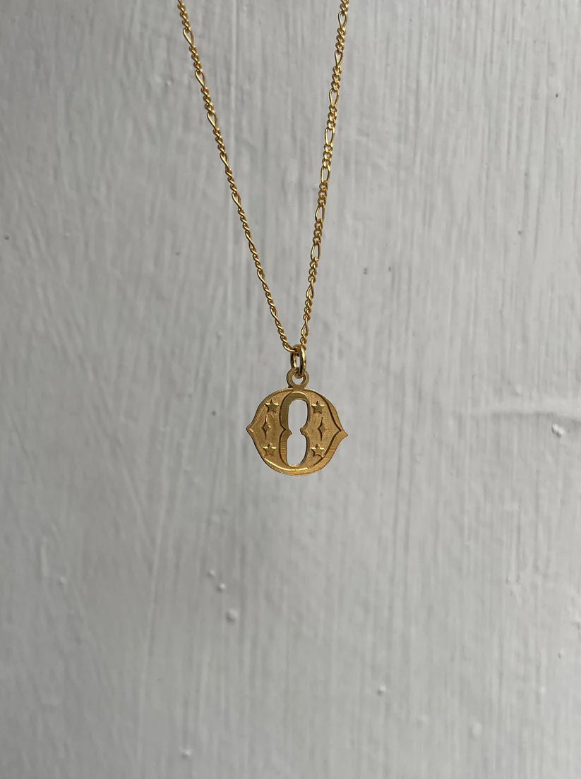 Circus Letter O Gold Plated Necklace