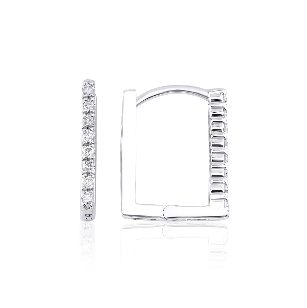 Claire 18K Whitegold Earrings w. Diamonds