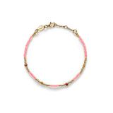Clemens Gold Plated Bracelet w. Papaya Beads