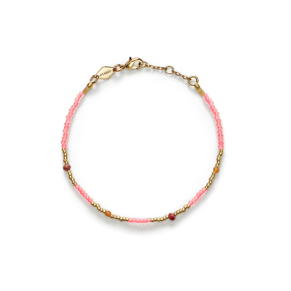 Clemens Gold Plated Bracelet w. Papaya Beads