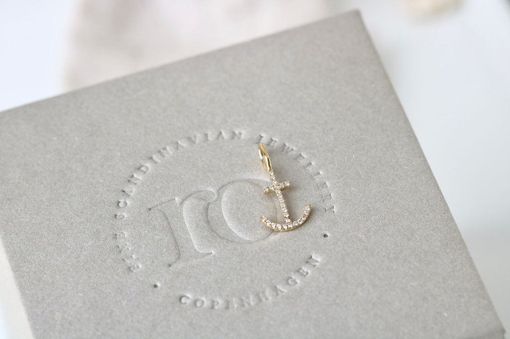 Rock Classic Hope Anhänger aus 18K Gelbgold mit Diamant