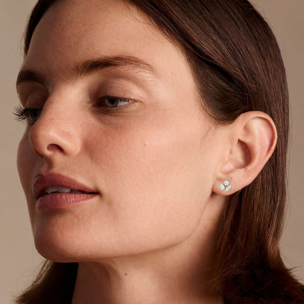 Constellation 14K Gold Studs w. Lab-Grown Diamonds