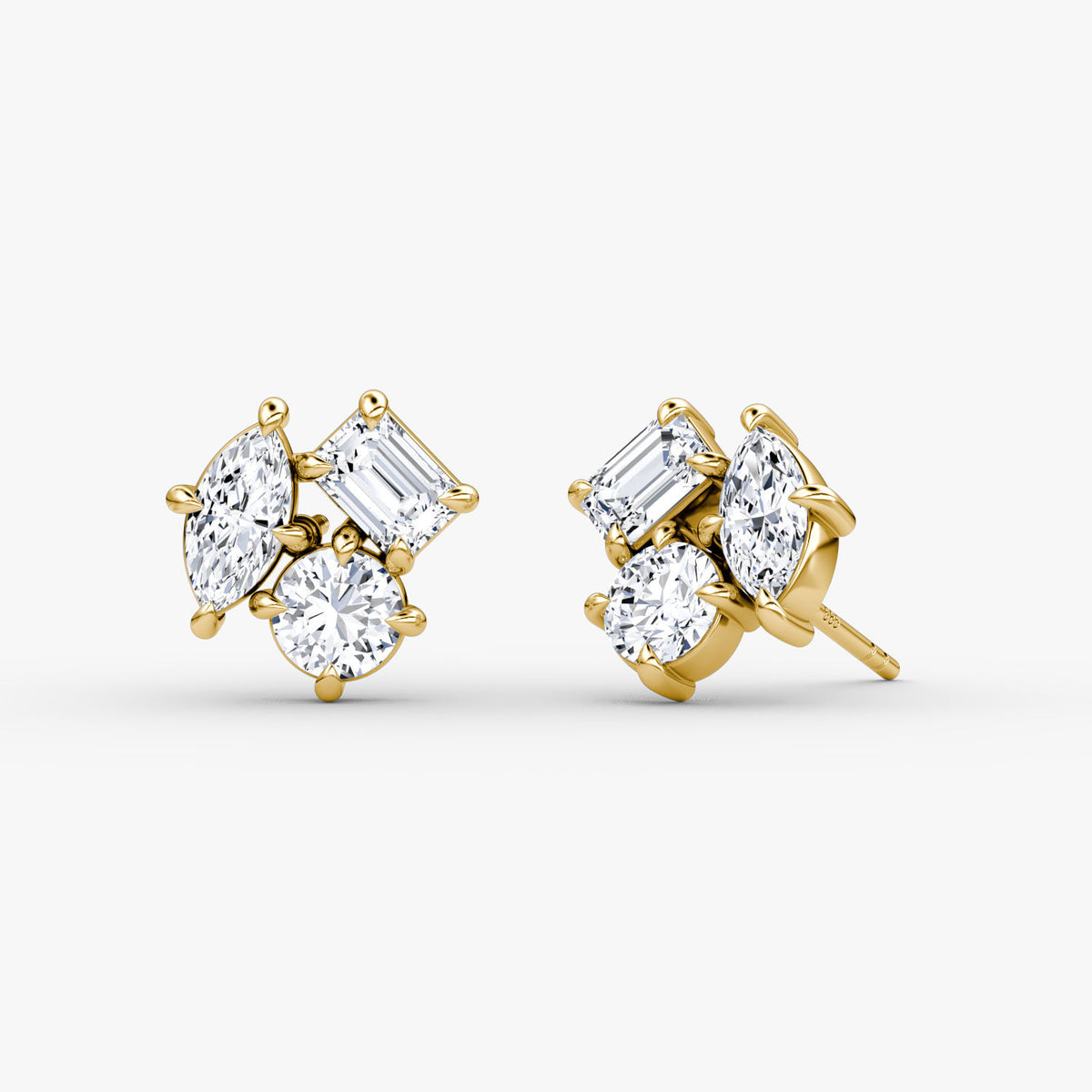 Constellation 14K Gold Studs w. Lab-Grown Diamonds
