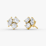 Constellation 14K Gold Studs w. Lab-Grown Diamonds
