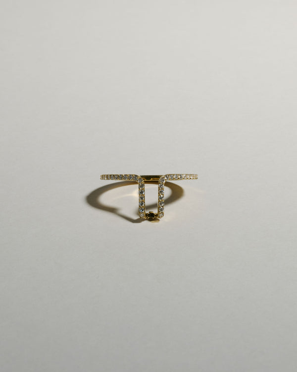 LIL 18K Gold Pavé Oura Cover Ring w. Lab-Grown Diamonds