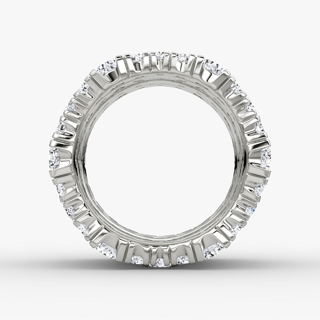 V 5 Row Pavé 14K Whitegold Ring w. Lab-Grown Diamond
