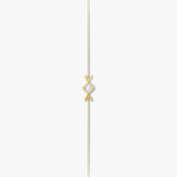 Arrow 14K Gold Bracelet w. Princess Cut Lab-Grown Diamond
