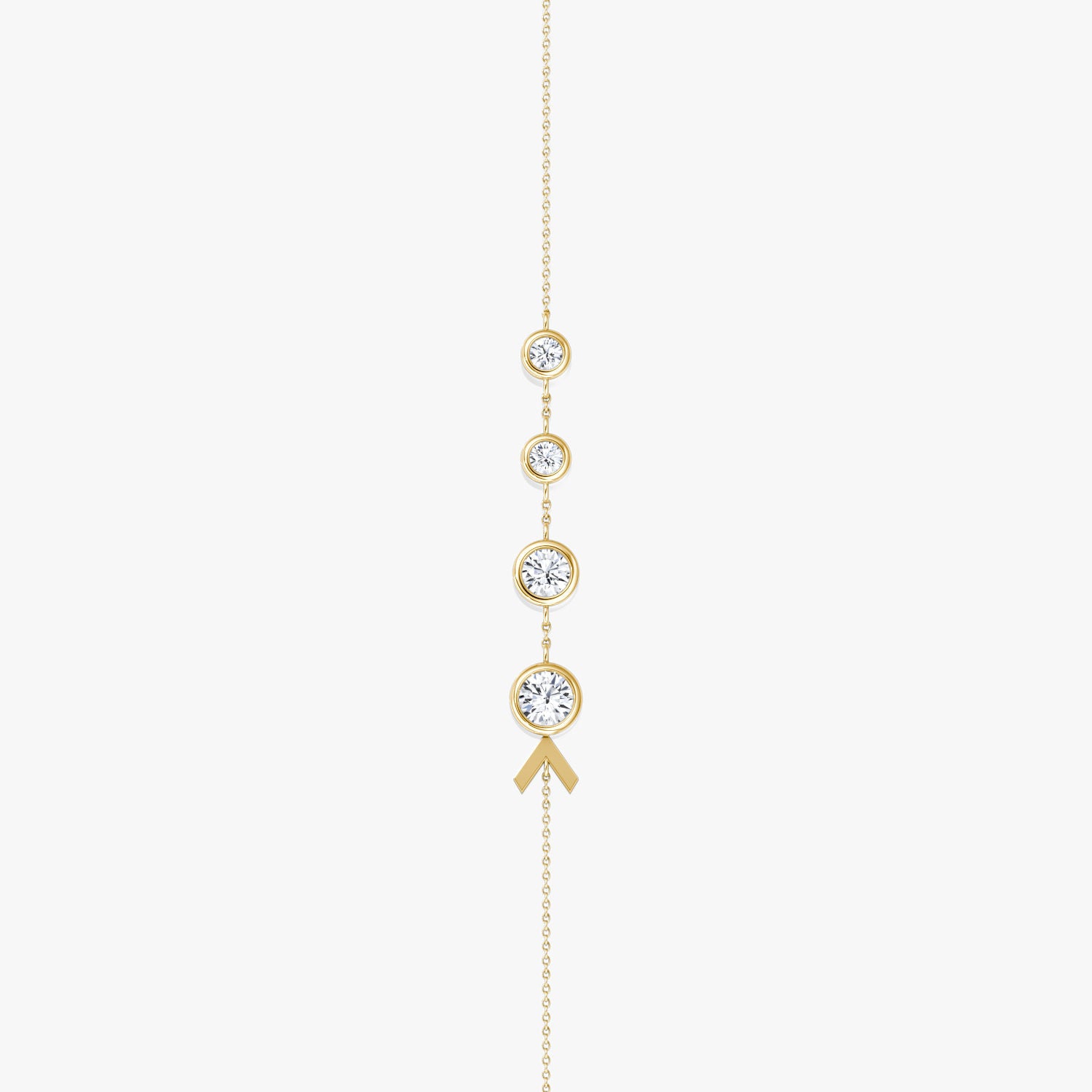 Arrow Station 14K Gold Bracelet w. Lab-Grown Diamond