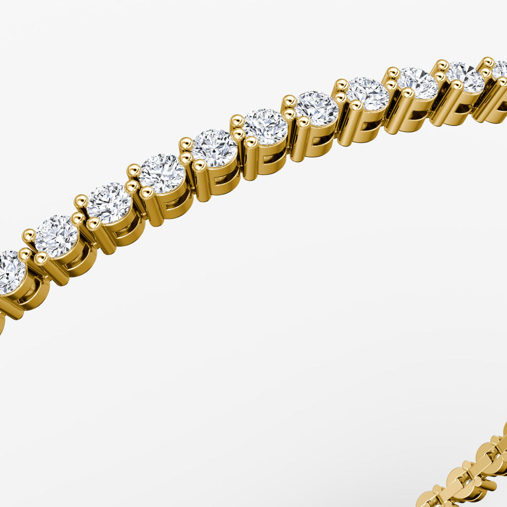 Petite Tennis 14K Gold Tennis Bracelet w. Lab-Grown Diamond