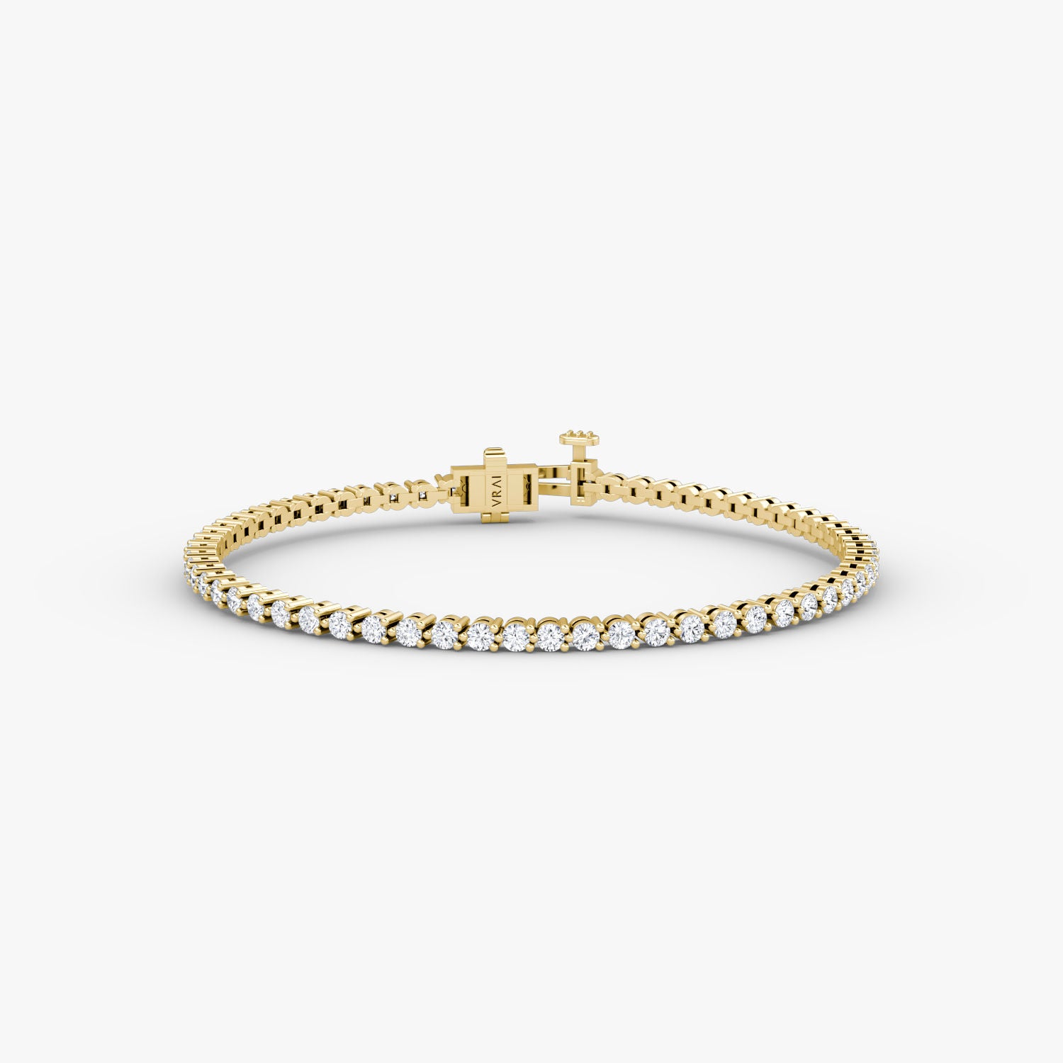 Petite Tennis 14K Gold Tennis Bracelet w. Lab-Grown Diamond