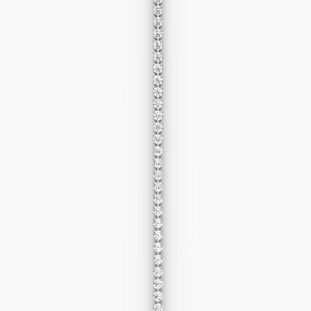 Medium Tennis 14K Whitegold Tennis Bracelet w. Lab-Grown Diamond