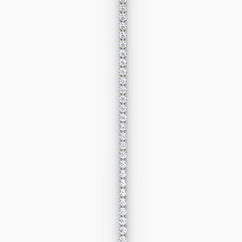 Medium Tennis 14K Whitegold Tennis Bracelet w. Lab-Grown Diamond
