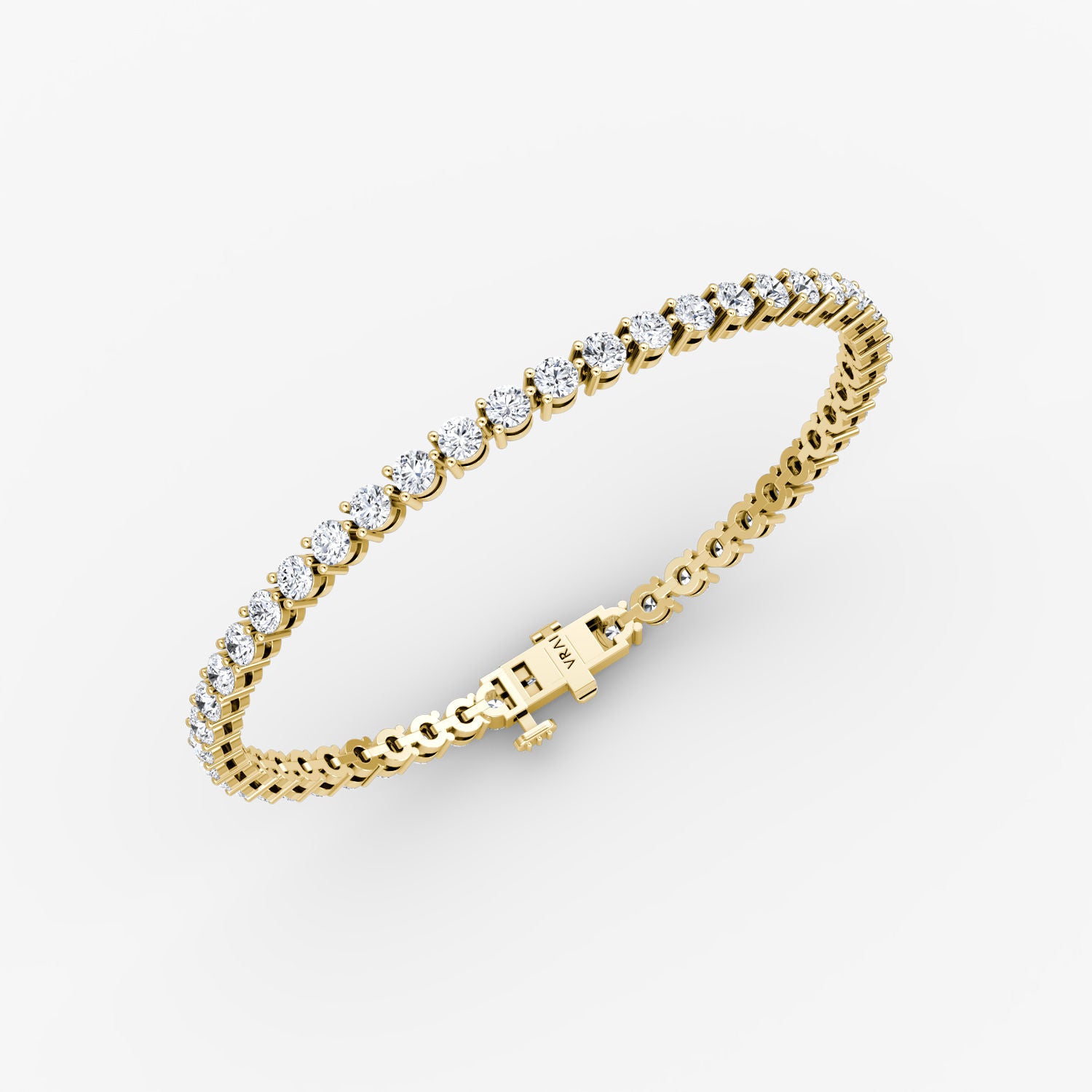Medium Tennis 14K Gold Tennis Bracelet w. Lab-Grown Diamond