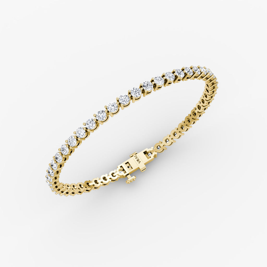 Medium Tennis 14K Gold Tennis Bracelet w. Lab-Grown Diamond