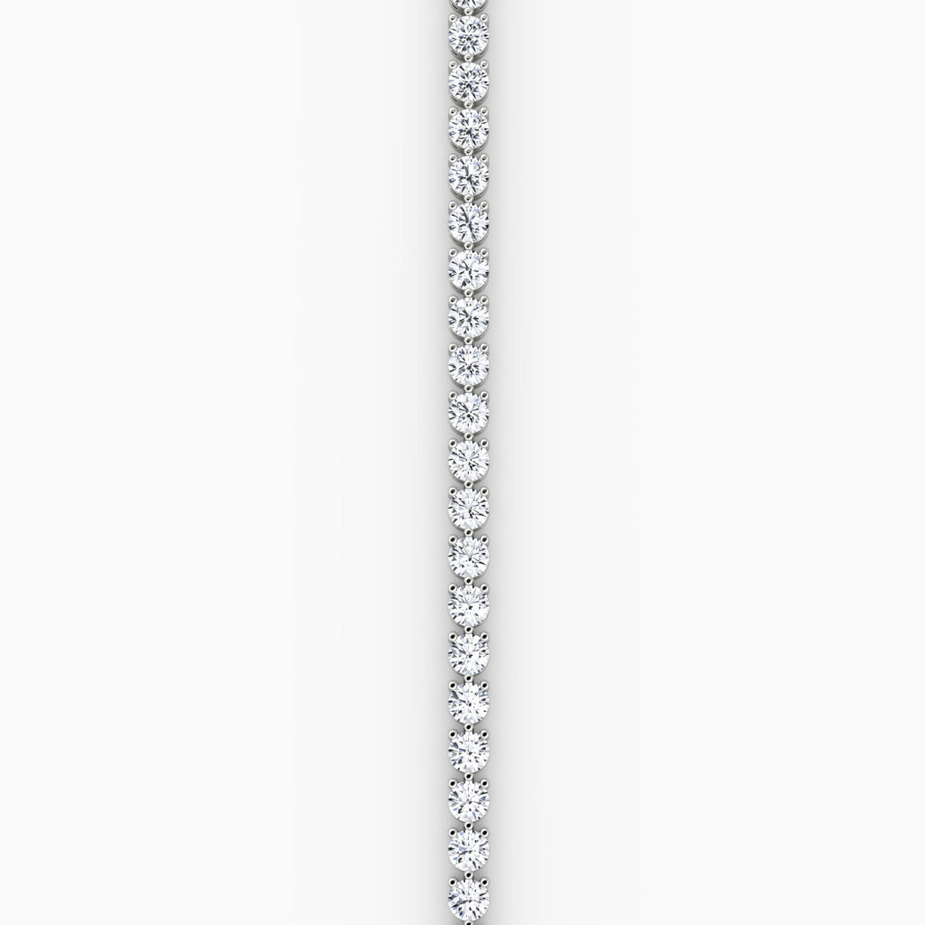 Large Tennis Gold Tennis Bracelet w. Lab-Grown Diamond