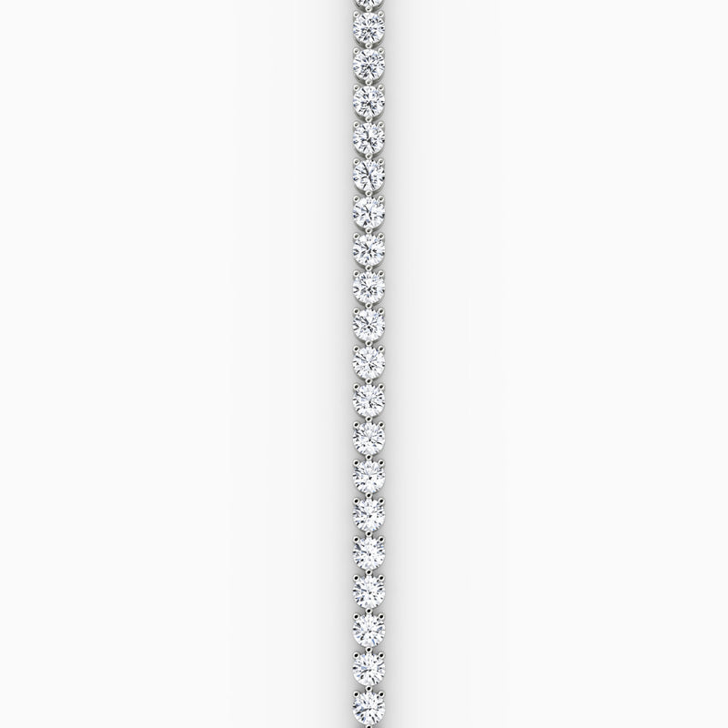 Large Tennis Gold Tennis Bracelet w. Lab-Grown Diamond