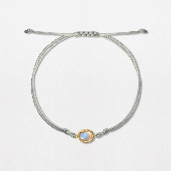 Moonstone Pebble 18K Gold Bracelet
