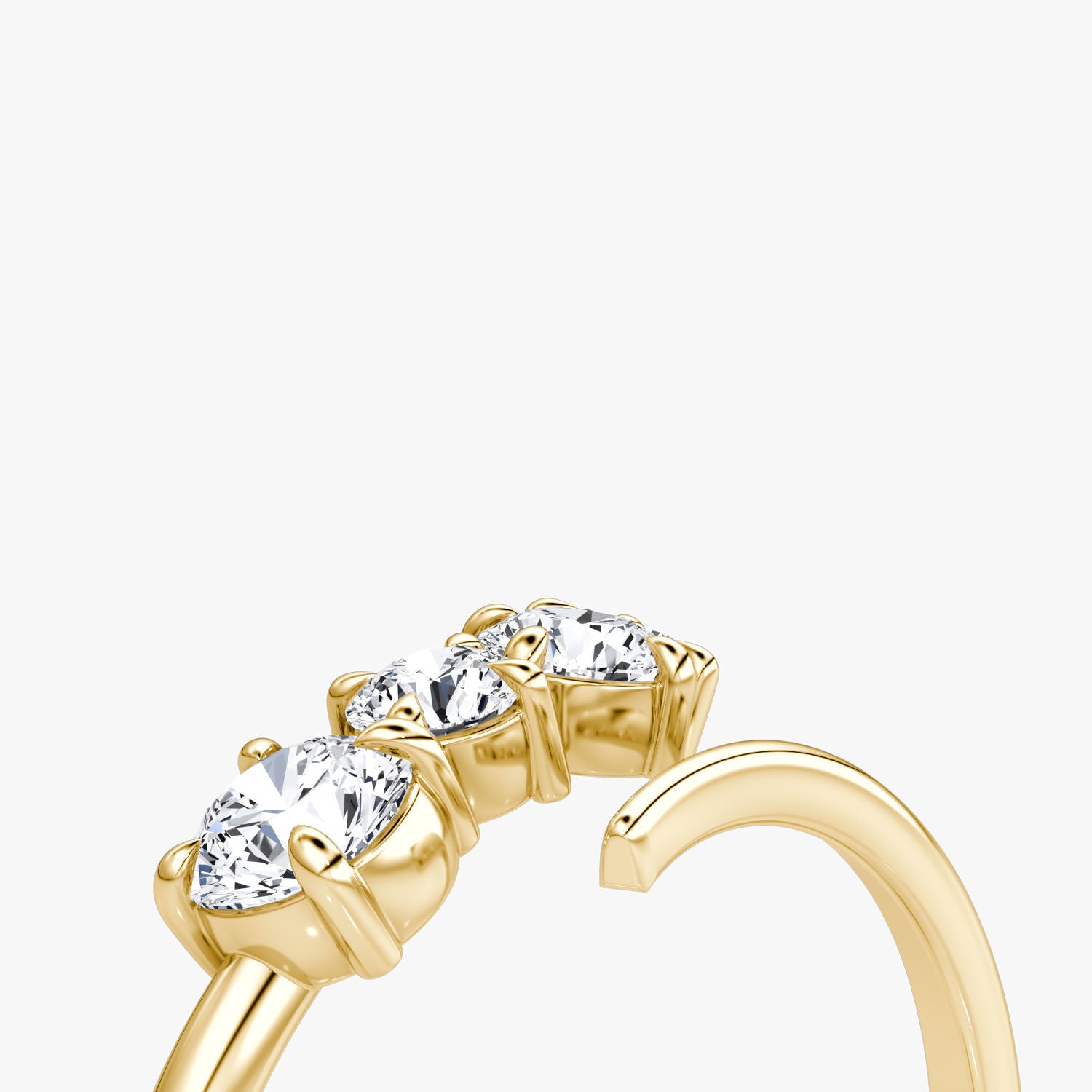 Cosmos 14K Gold Ring w. Lab-Grown Diamonds