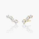 Cosmos 14K Gold Studs w. Lab-Grown Diamonds