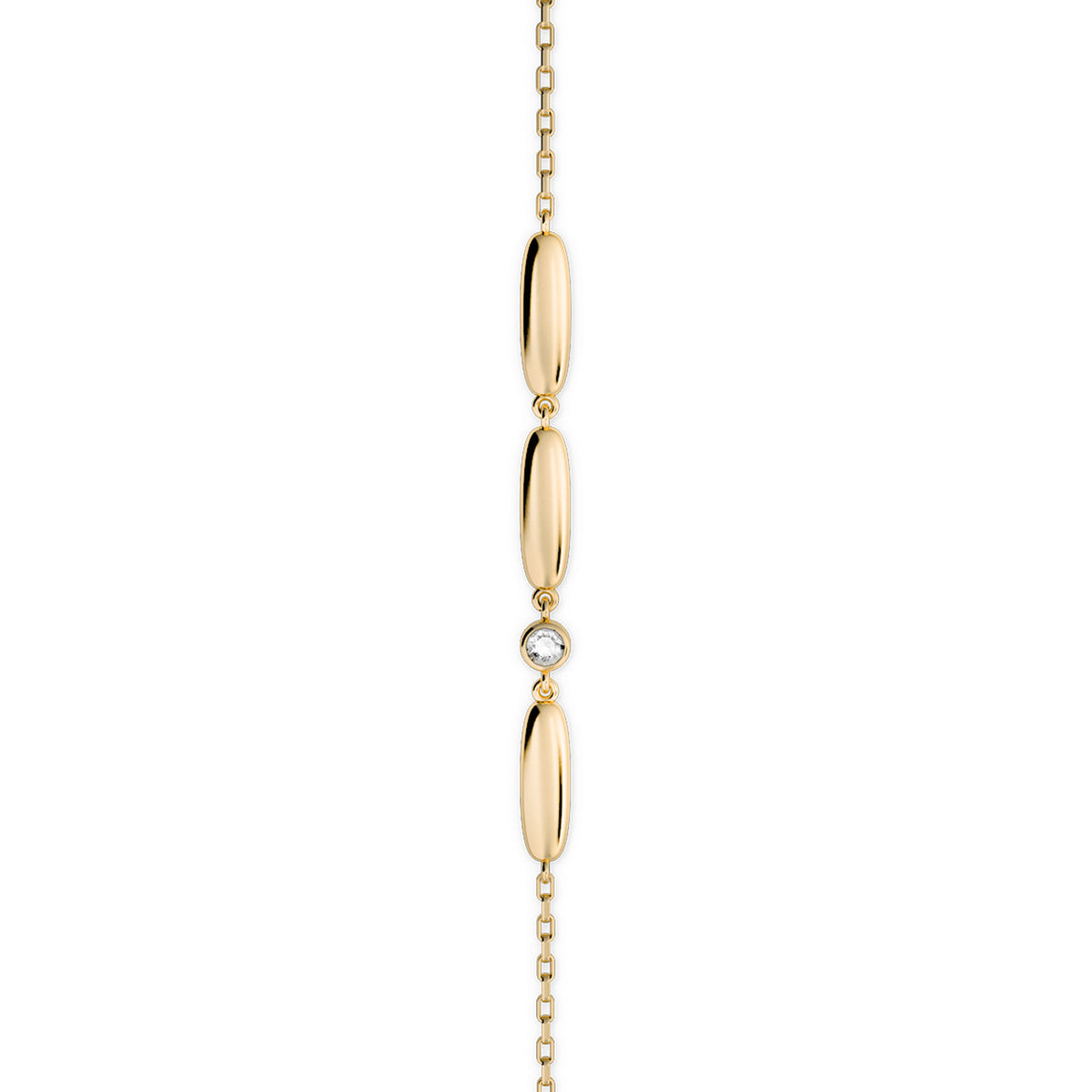 Cube N°2 18K Guld Armbånd m. Diamant