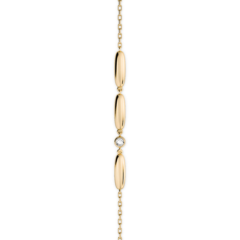 Cube N°2 18K Guld Armbånd m. Diamant