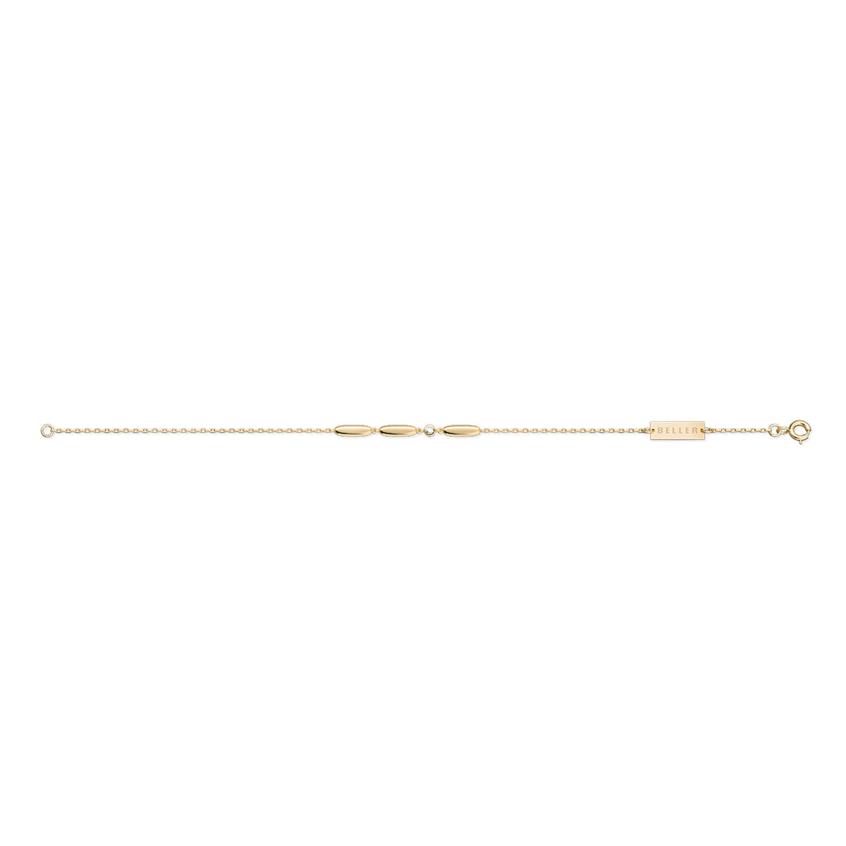 Cube N°2 18K Guld Armbånd m. Diamant