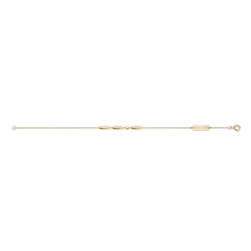 Cube N°2 18K Guld Armbånd m. Diamant