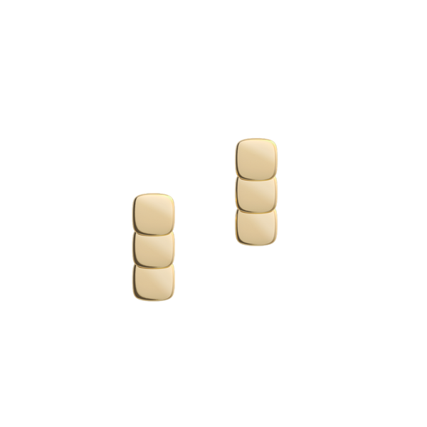 Cube N°7 18k Guld Øreringe