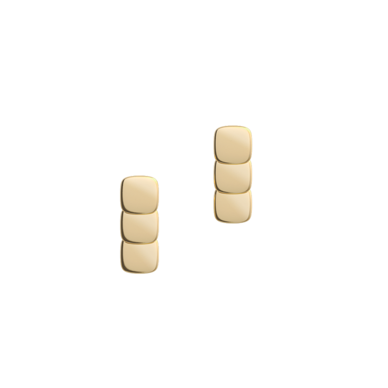 Cube N°7 18k Guld Øreringe
