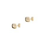 Cube N°2 18k Guld Øreringe m. Diamant