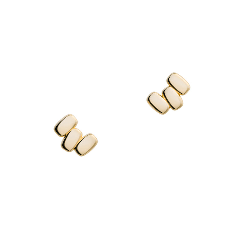 Cube N°3 18k Guld Øreringe
