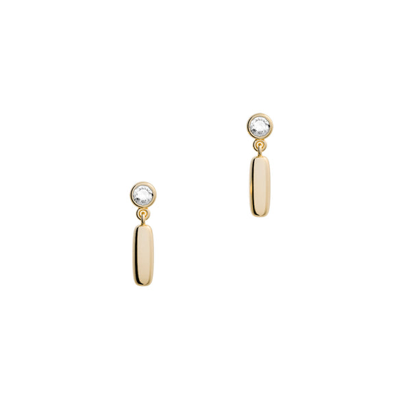 Cube N°8 18k Guld Øreringe m. Diamant