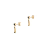 Cube N°8 18k Guld Øreringe m. Diamant