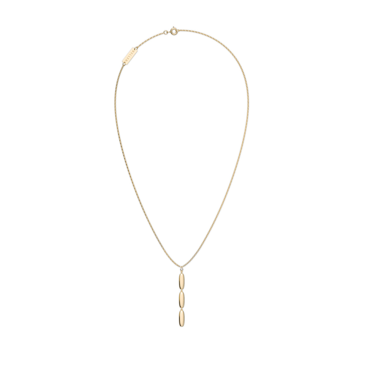 Cube N°2 18K Gold Necklace w. Diamond