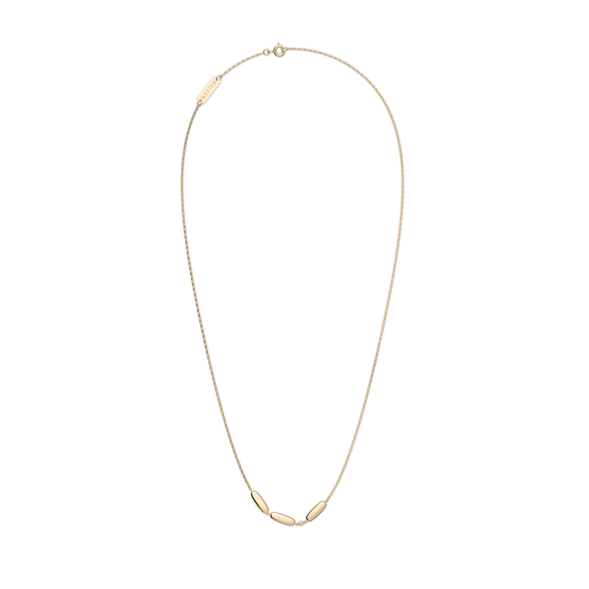 Cube N°4 18K Gold Necklace w. Diamond