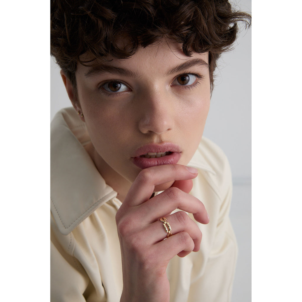 Cube N°11 18K Gold Ring