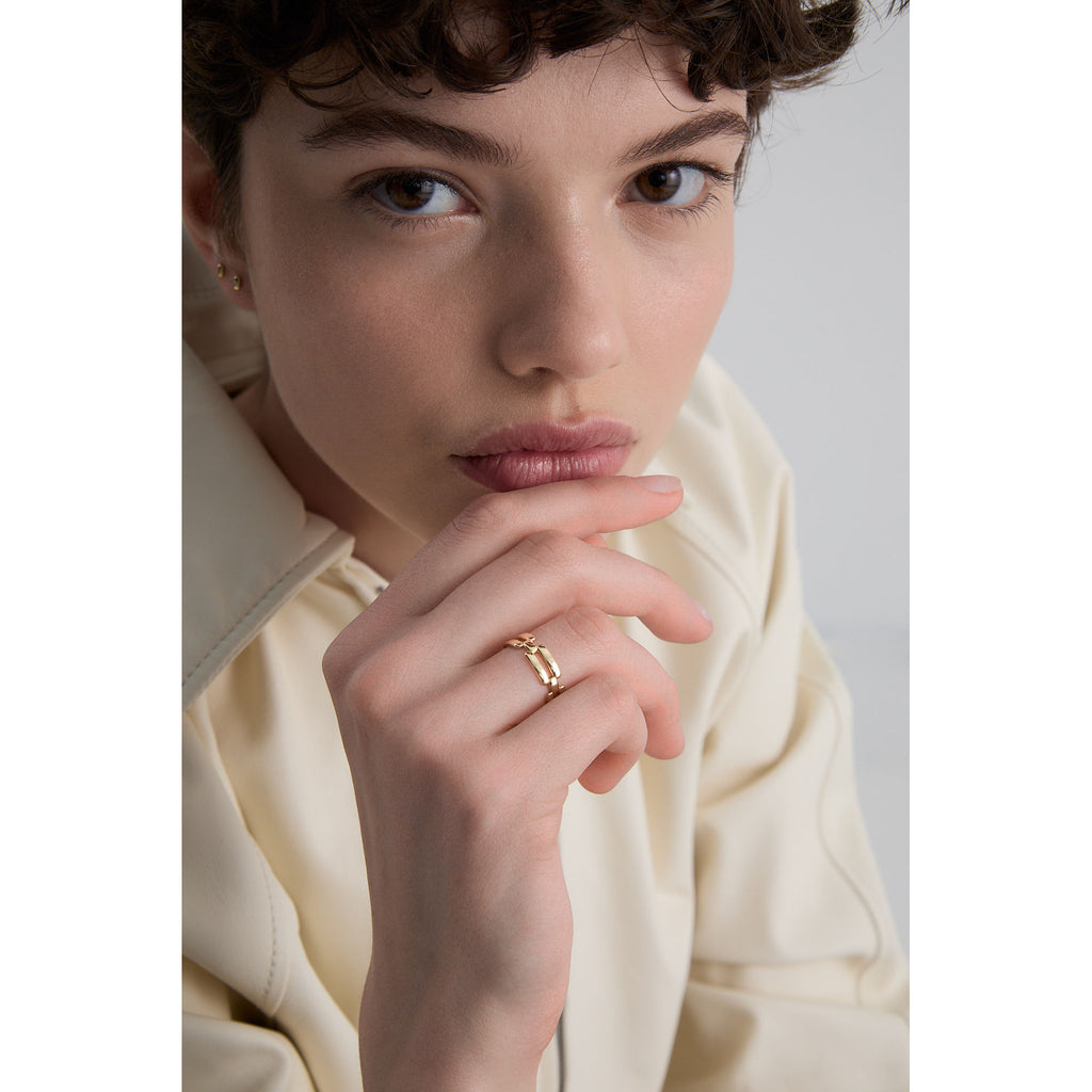 Cube N°11 18K Gold Ring