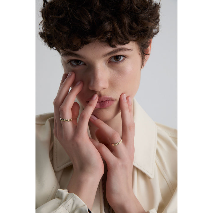 Cube N°8 18K Gold Ring